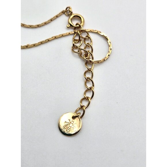 Vintage Pierre Balmain signed gold plated dog tag necklace gold and silver - Picture 7 of 9